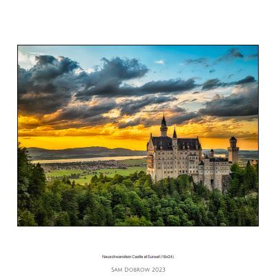 Neuschwanstein Castle at Sunset / Landscapes  photography by Photographer samdobrow photography | STRKNG